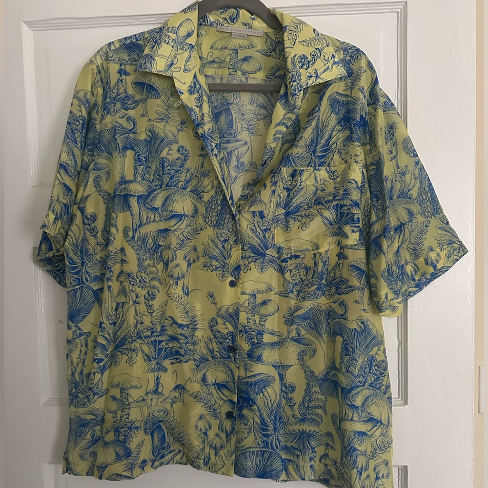 Stella Mccartney Silk button up shirt